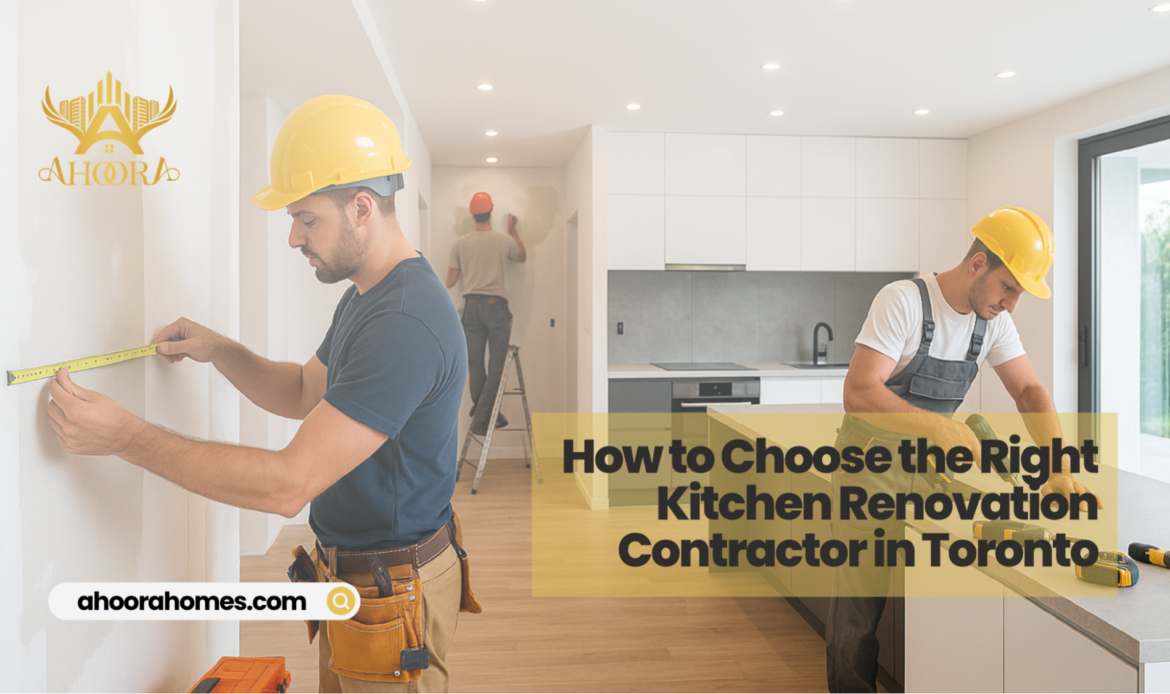 professional kitchen renovation contractor working on a modern kitchen remodel in Toronto