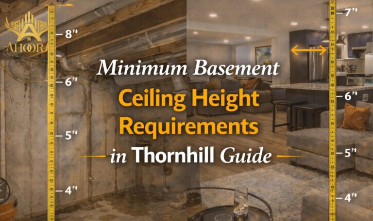 Basement Ceiling Height requirements in thornhill