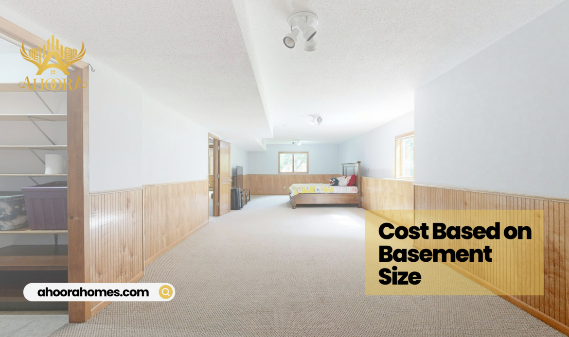 basement remodel cost in Toronto based on basement size comparison