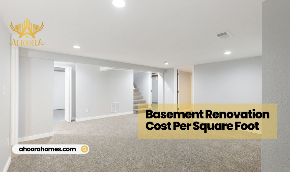 cost per square foot for basement renovation in a Toronto home