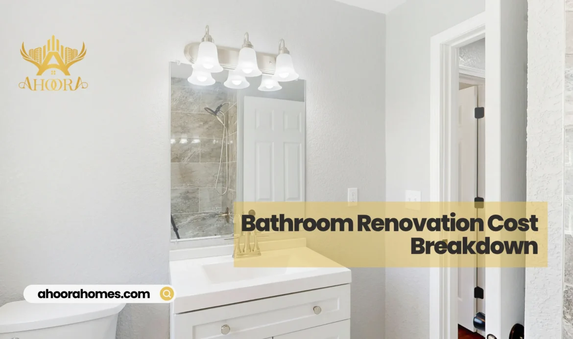 bathroom renovation cost breakdown for a typical Toronto home remodel