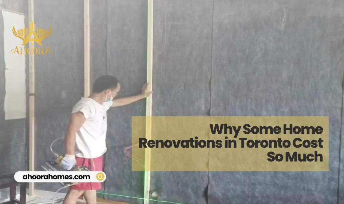 major home renovation project in a Toronto house showing construction and remodeling work