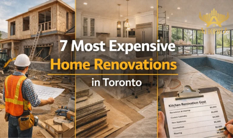 luxury home renovation in Toronto featuring modern kitchen and open living space