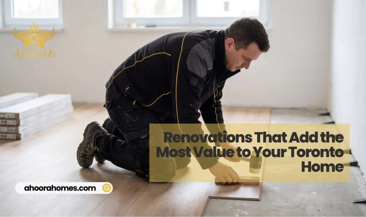 major home renovation project in Toronto showing upgraded kitchen and living space