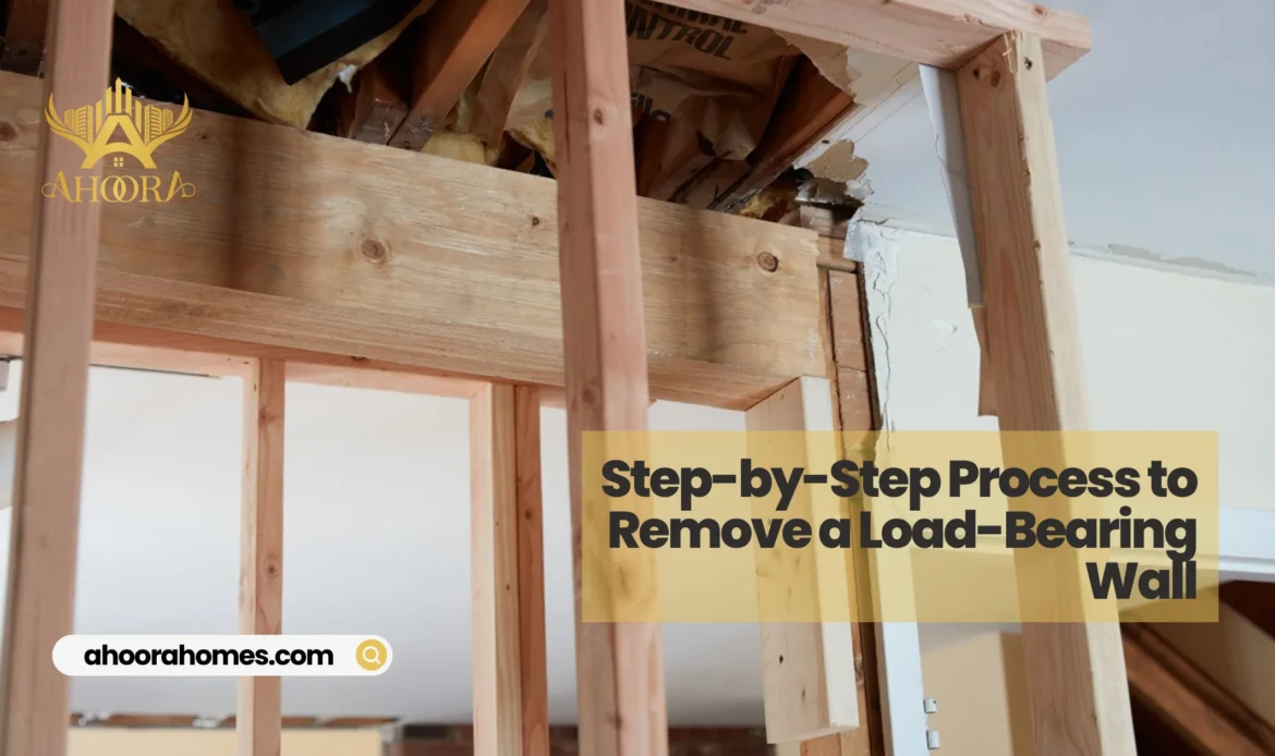 contractors removing a load bearing wall to create an open concept space in a Toronto home