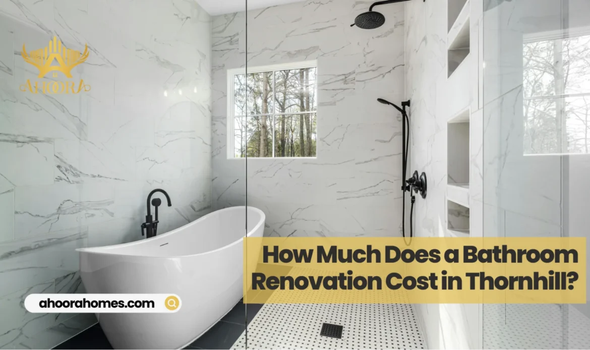 Modern bathroom renovation ideas in Thornhill with insights into renovation costs and design planning