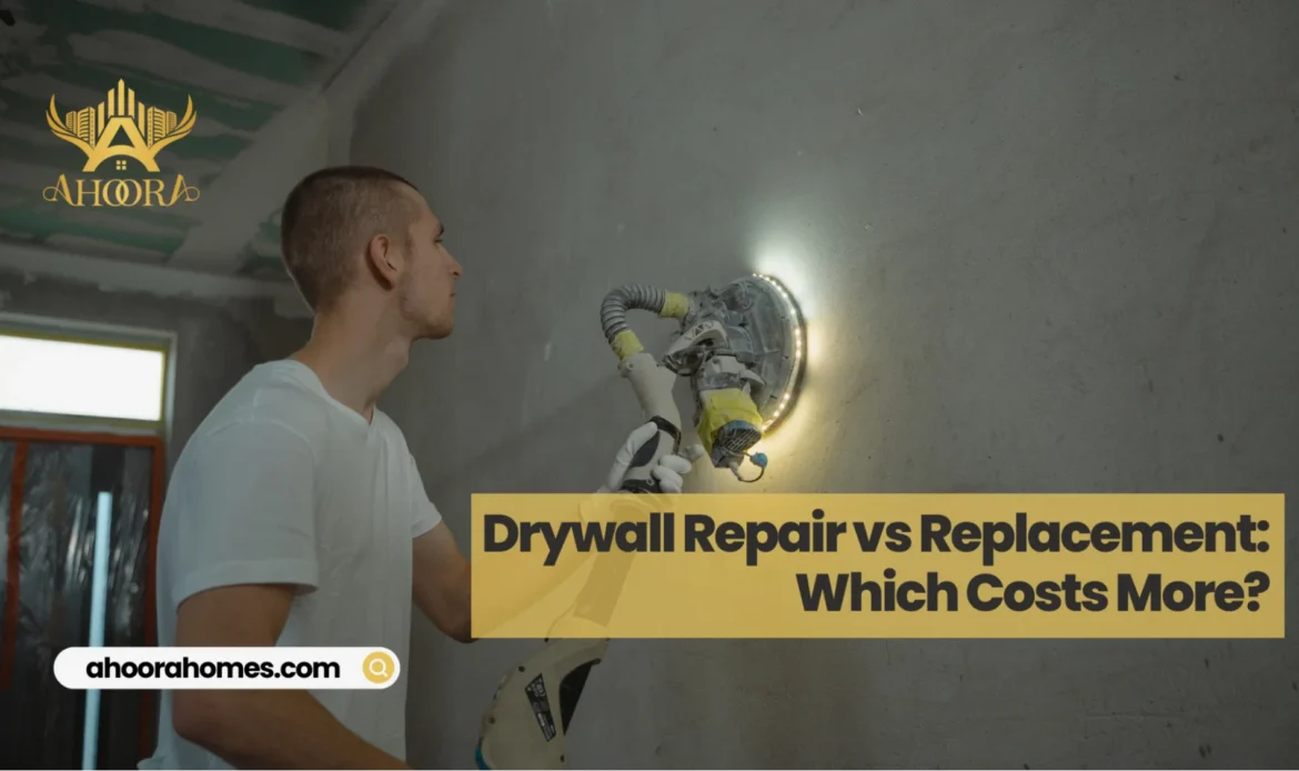 Comparison of drywall repair and drywall replacement cost in Toronto for residential renovation projects