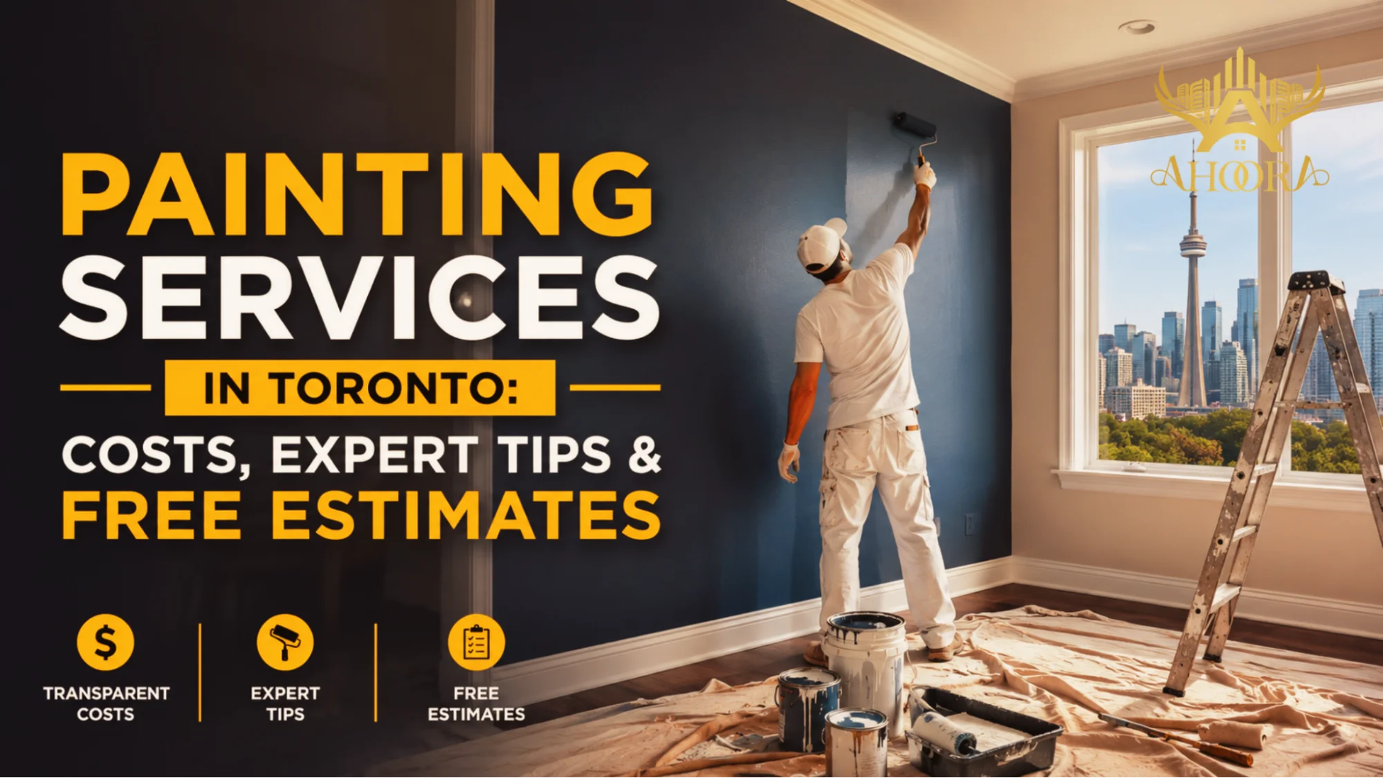 Professional painting services in Toronto with cost estimates and expert residential painting tips