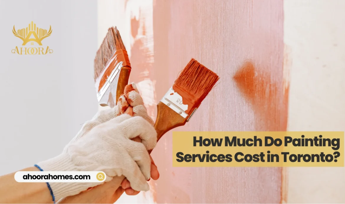 Estimated cost of residential painting services in Toronto for interior and exterior home painting projects